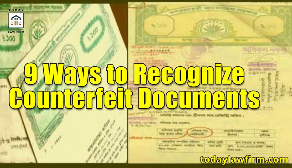 9 Ways to Recognize Counterfeit Documents